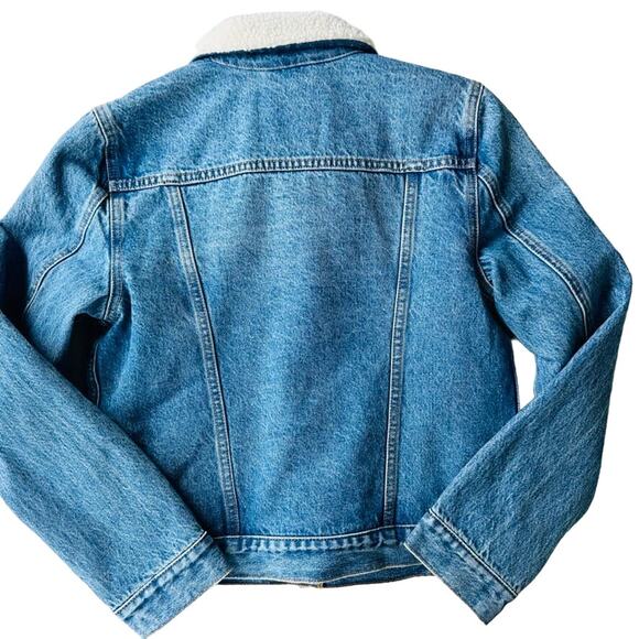 Levi's Womens Stellar Sherpa Trucker Denim Jean Jacket Size XS NEW $108 Classic - Picture 9 of 10
